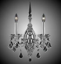American Brass & Crystal WS9392-A-01G-PI - Two Light Wall Sconce